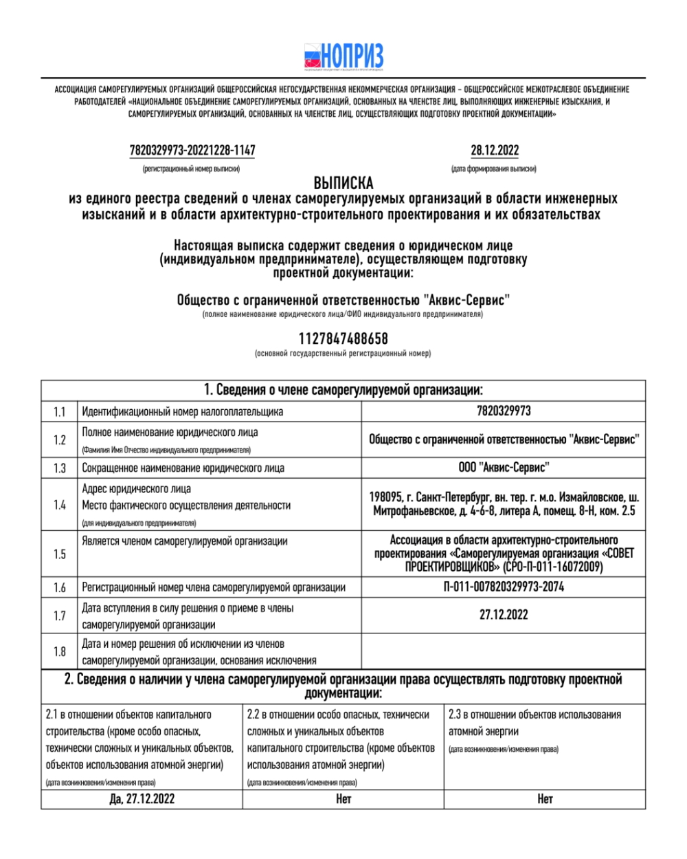 СРО проектирование